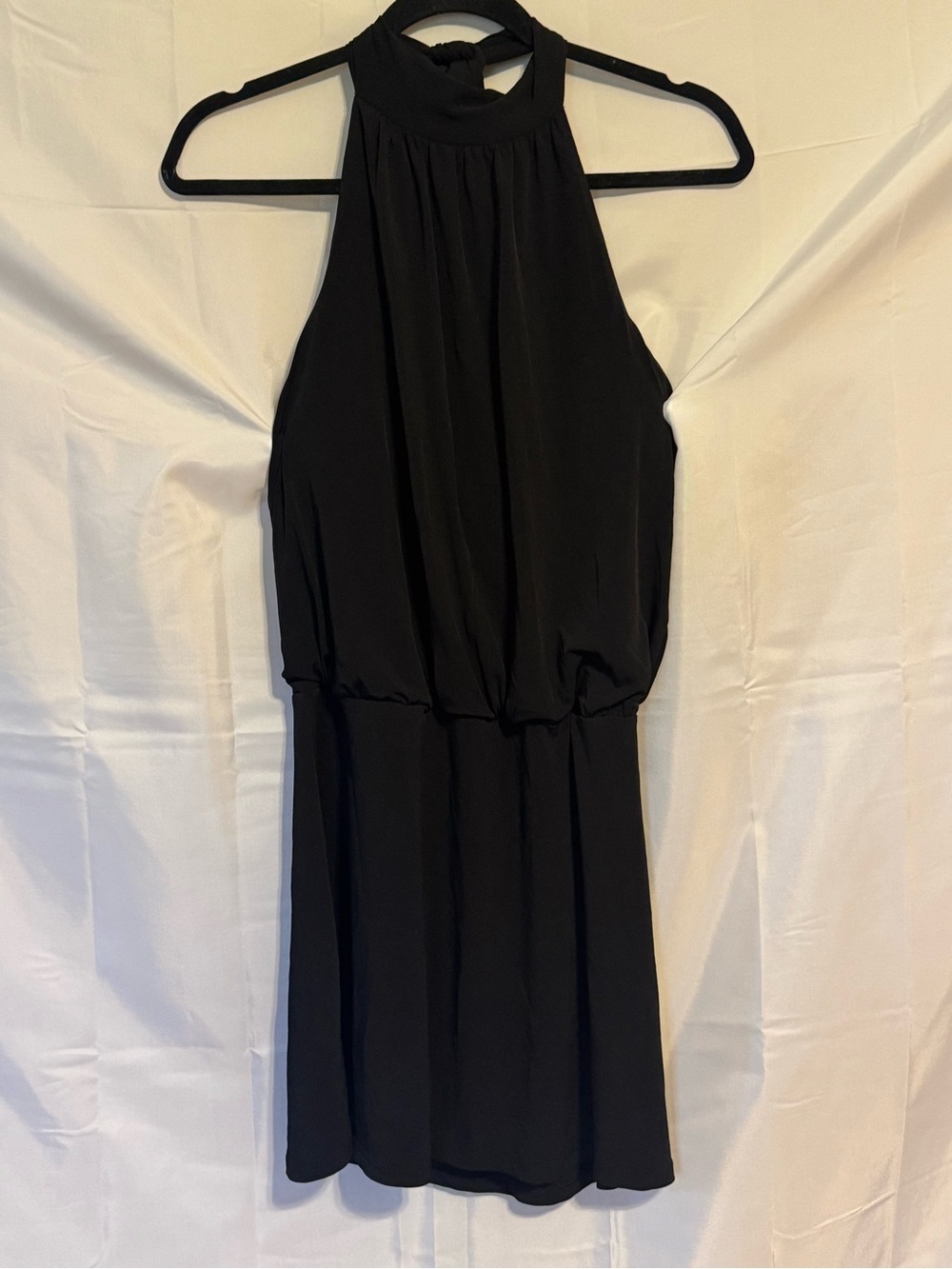 White House Black Market Black Halter Mini Dress
